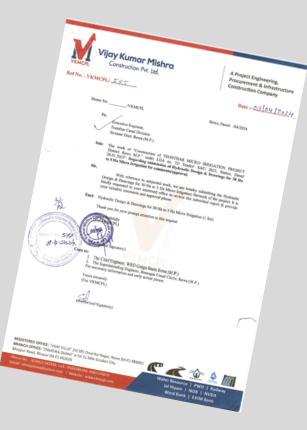Hydraulic approval documents for the Teonthar Project